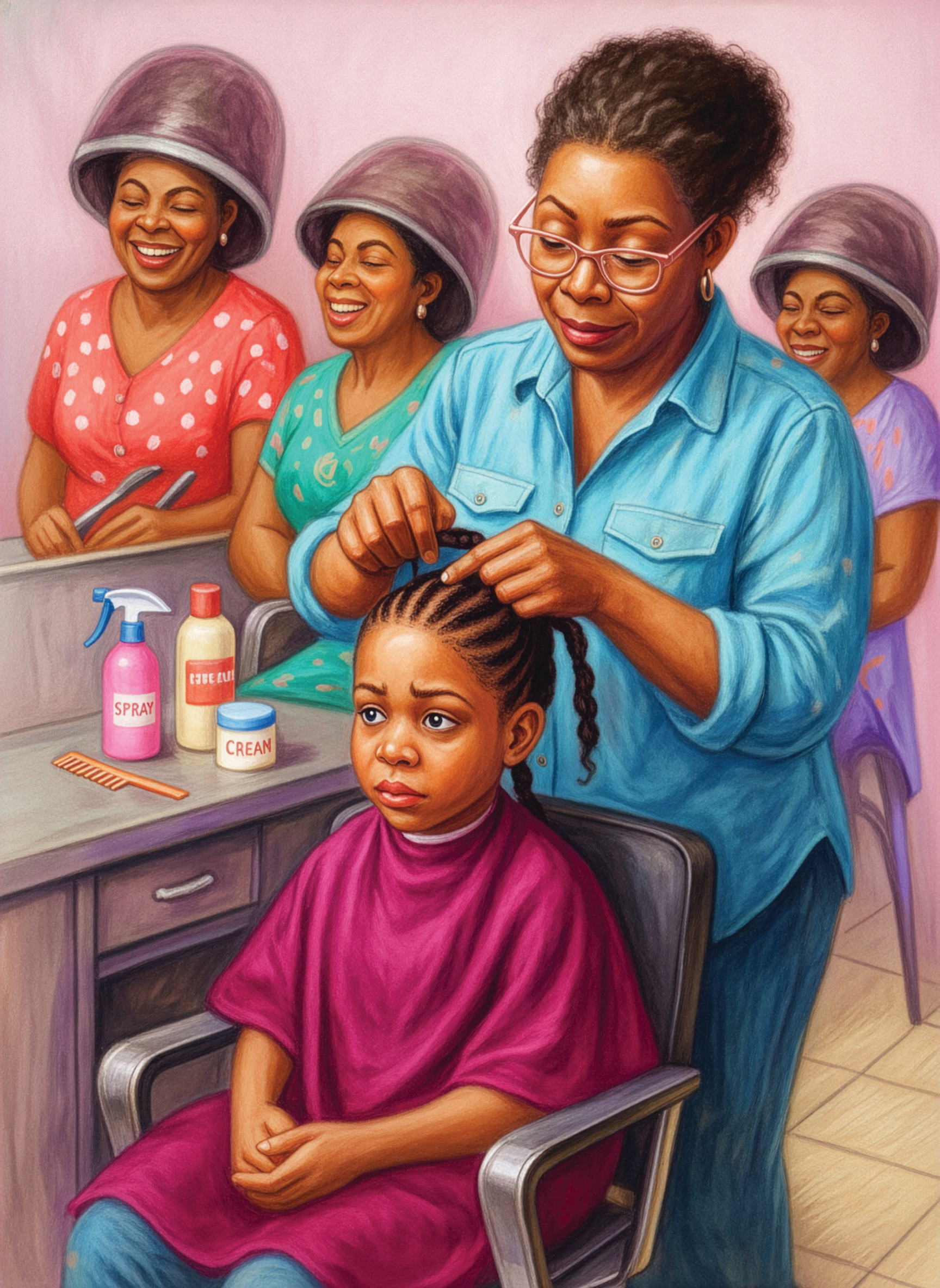 First Beauty Shop Hairdo 500-piece jigsaw puzzle